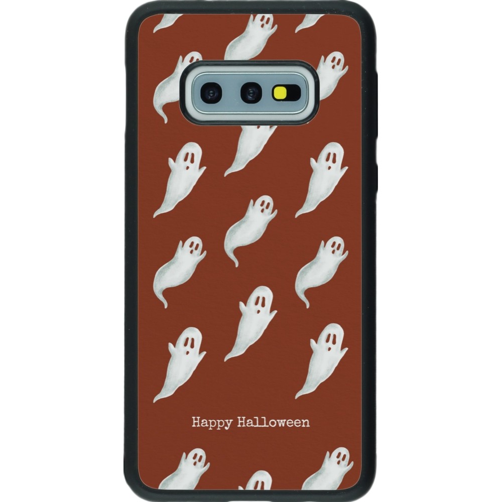 Coque Samsung Galaxy S10e - Silicone rigide noir Halloween 2025 Pattern of ghosts