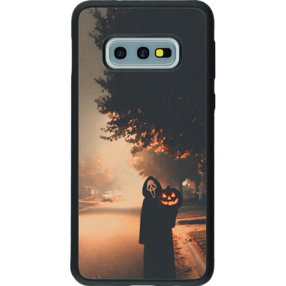 Coque Samsung Galaxy S10e - Silicone rigide noir Halloween 2025 Scream