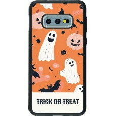 Coque Samsung Galaxy S10e - Silicone rigide noir Halloween 2025 Trick treat