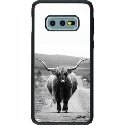 Hülle Samsung Galaxy S10e - Silikon schwarz Highland cattle