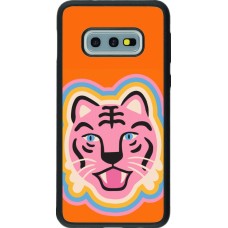 Coque Samsung Galaxy S10e - Silicone rigide noir Lion colors 2026