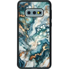 Samsung Galaxy S10e Case Hülle - Silikon schwarz Grüner Blauer Goldener Marmor