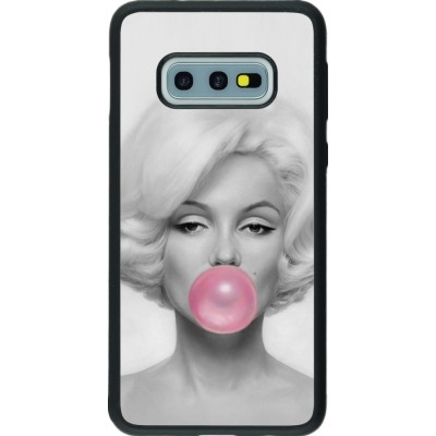 Hülle Samsung Galaxy S10e - Silikon schwarz Marilyn Bubble