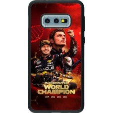 Coque Samsung Galaxy S10e - Silicone rigide noir Max Verstappen Champion 2023
