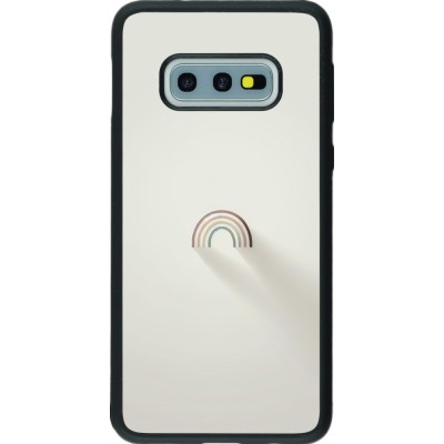 Coque Samsung Galaxy S10e - Silicone rigide noir Mini Rainbow Minimal