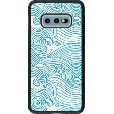 Hülle Samsung Galaxy S10e - Silikon schwarz Ocean Waves