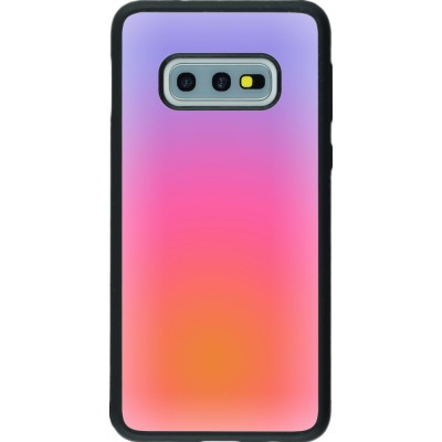 Samsung Galaxy S10e Case Hülle - Silikon schwarz Orange Pink Blue Gradient