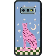 Coque Samsung Galaxy S10e - Silicone rigide noir Pink leopard with stars 2026