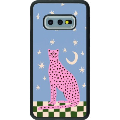 Coque Samsung Galaxy S10e - Silicone rigide noir Pink leopard with stars 2026