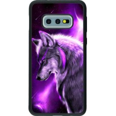 Hülle Samsung Galaxy S10e - Silikon schwarz Purple Sky Wolf