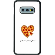 Coque Samsung Galaxy S10e - Silicone rigide noir Saint Valentines Day 26 You have my pizza heart
