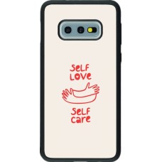 Coque Samsung Galaxy S10e - Silicone rigide noir Saint Valentines Day 26 Self love self care