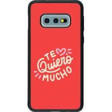 Samsung Galaxy S10e Case Hülle - Silikon schwarz Saint Valentines Day 26 Te quiero mucho