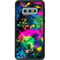 Hülle Samsung Galaxy S10e - Silikon schwarz splash paint