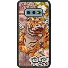 Samsung Galaxy S10e Case Hülle - Silikon schwarz Spring 23 japanese tiger