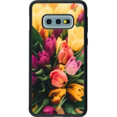 Coque Samsung Galaxy S10e - Silicone rigide noir Bouquet of tulips Spring 2026