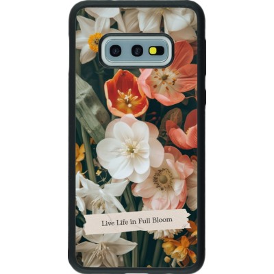 Coque Samsung Galaxy S10e - Silicone rigide noir Full Bloom Spring 2026