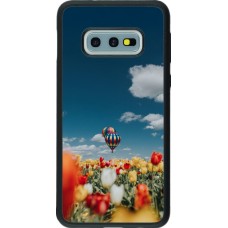Coque Samsung Galaxy S10e - Silicone rigide noir Hot air balloon Spring 2026