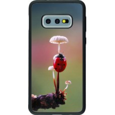 Samsung Galaxy S10e Case Hülle - Silikon schwarz Ladybird on a mushroom Spring 2026