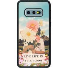 Coque Samsung Galaxy S10e - Silicone rigide noir Live life in full moon Spring 2026