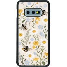 Coque Samsung Galaxy S10e - Silicone rigide noir Pattern bees Spring 2026