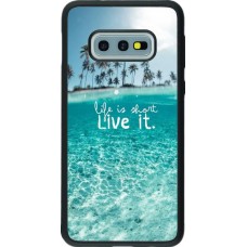 Coque Samsung Galaxy S10e - Silicone rigide noir Summer 18 24