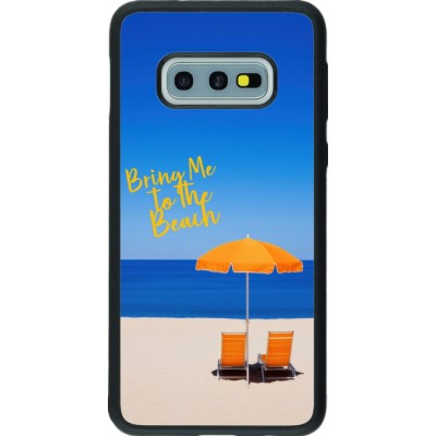 Coque Samsung Galaxy S10e - Silicone rigide noir Summer 2025 Bring me to the beach