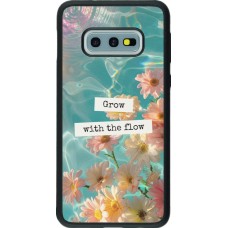 Samsung Galaxy S10e Case Hülle - Silikon schwarz Summer 2025 Grow with the flow