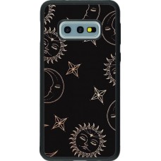 Hülle Samsung Galaxy S10e - Silikon schwarz Suns and Moons