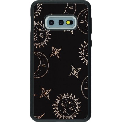 Coque Samsung Galaxy S10e - Silicone rigide noir Suns and Moons