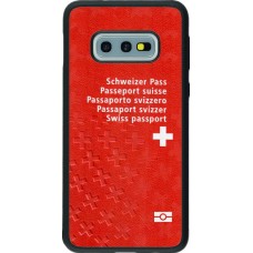 Hülle Samsung Galaxy S10e - Silikon schwarz Swiss Passport