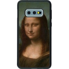 Coque Samsung Galaxy S10e - Silicone rigide noir Tableau art - La Joconde - Léonard de Vinci