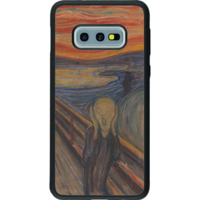 Samsung Galaxy S10e Case Hülle - Silikon schwarz Kunstbild - Der Schrei - Edvard Munch