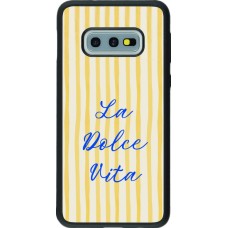 Coque Samsung Galaxy S10e - Silicone rigide noir The good life 2026