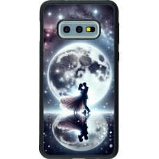 Coque Samsung Galaxy S10e - Silicone rigide noir Valentine 2024 Love under the moon