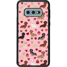 Samsung Galaxy S10e Case Hülle - Silikon schwarz Valentine 2024 puppy love