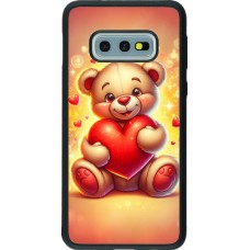 Samsung Galaxy S10e Case Hülle - Silikon schwarz Valentin 2024 Teddy Liebe