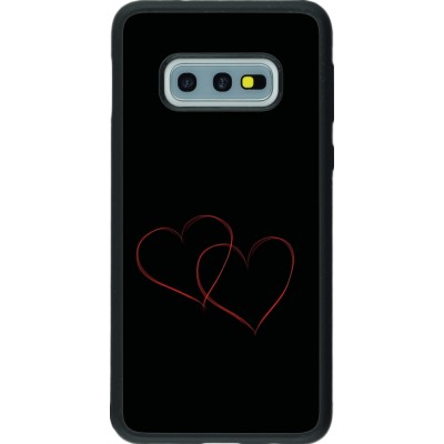Samsung Galaxy S10e Case Hülle - Silikon schwarz Valentine 2023 attached heart