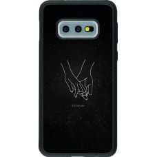 Samsung Galaxy S10e Case Hülle - Silikon schwarz Valentine 2023 hands forever