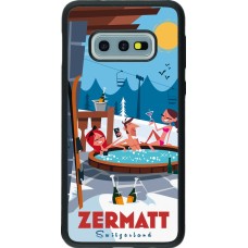 Samsung Galaxy S10e Case Hülle - Silikon schwarz Zermatt Mountain Jacuzzi