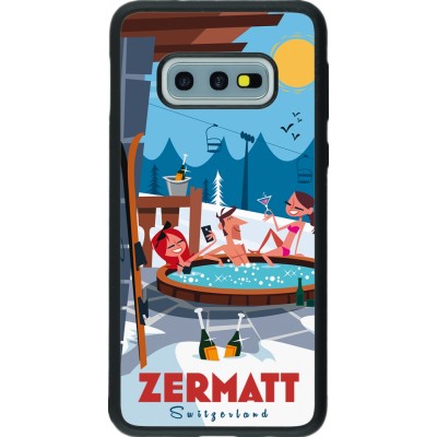 Samsung Galaxy S10e Case Hülle - Silikon schwarz Zermatt Mountain Jacuzzi