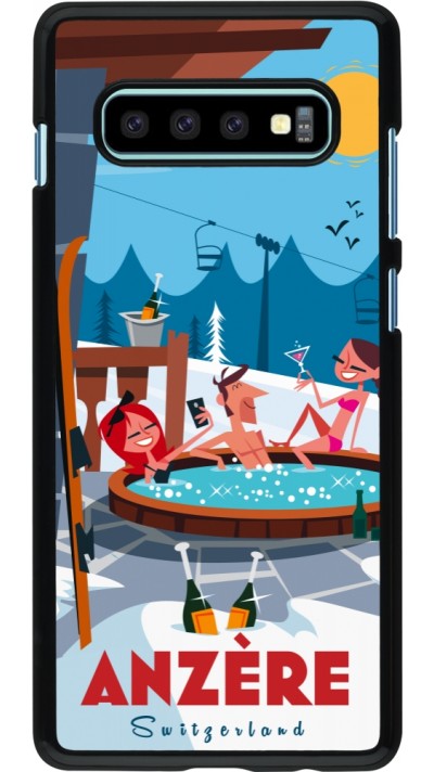 Samsung Galaxy S10+ Case Hülle - Anzère Mountain Jacuzzi