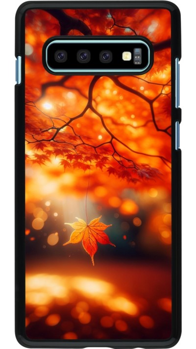 Samsung Galaxy S10+ Case Hülle - Herbst Magisch Orange