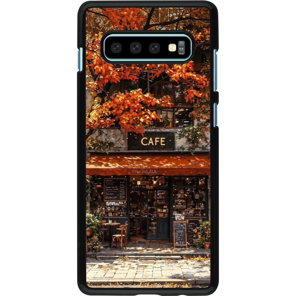 Samsung Galaxy S10+ Case Hülle - Autumn 25 Coffee shop