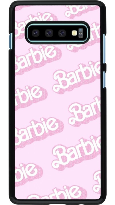 Samsung Galaxy S10+ Case Hülle - Barbie light pink pattern