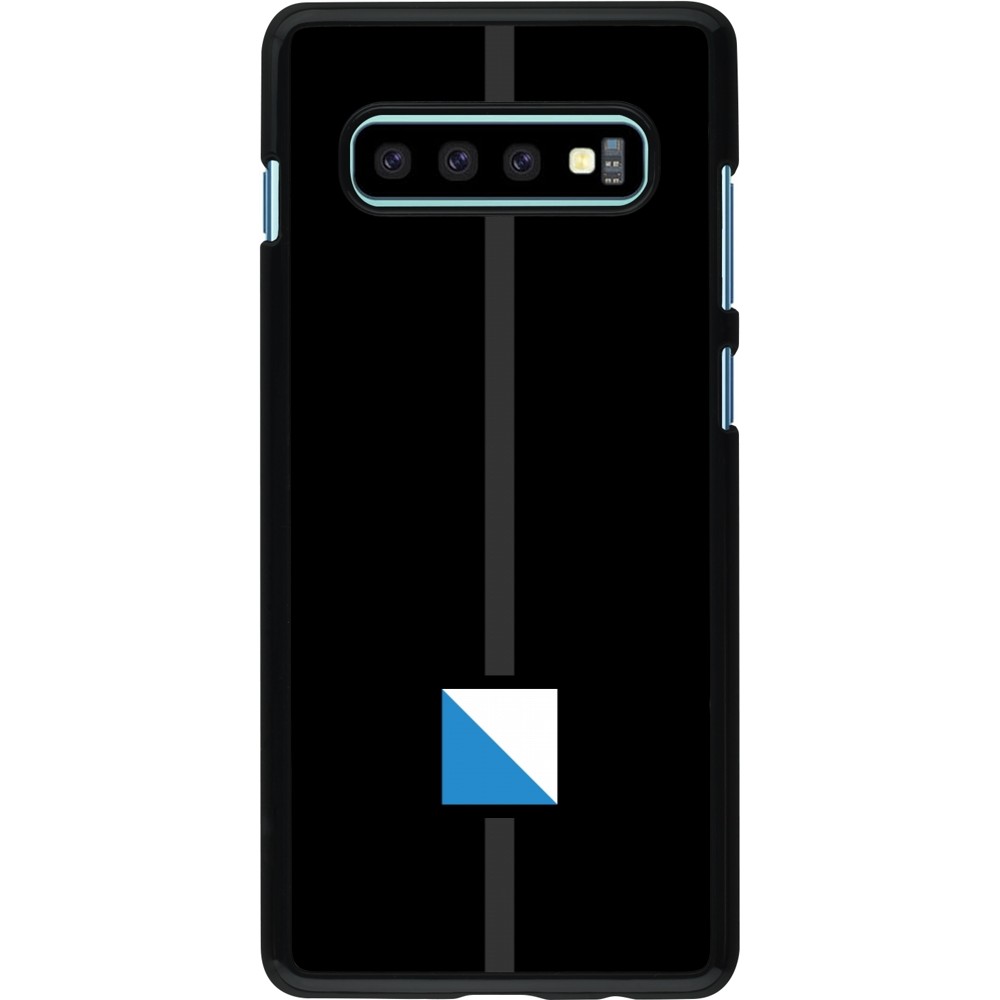 Samsung Galaxy S10+ Case Hülle - Kanton ZH schwarz