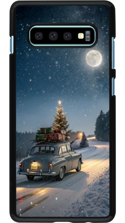 Coque Samsung Galaxy S10+ - Christmas 25 Car with Tree Xmas