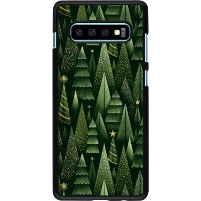 Samsung Galaxy S10+ Case Hülle - Christmas 25 Pattern Xmas Tree