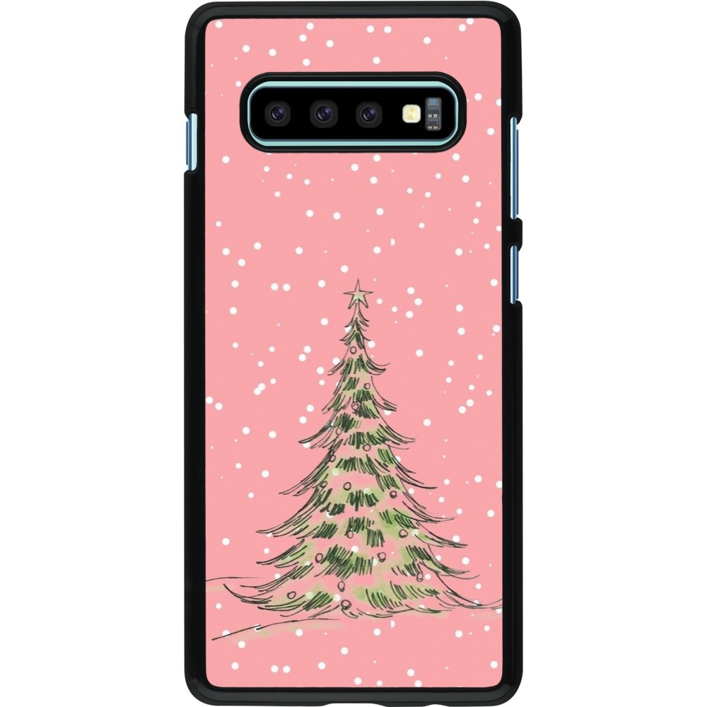 Coque Samsung Galaxy S10+ - Christmas 25 Pink Tree