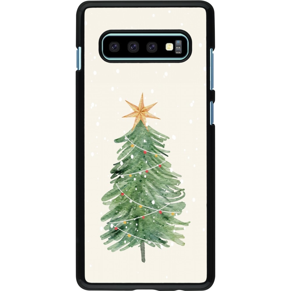 Coque Samsung Galaxy S10+ - Christmas 25 Sketch Tree